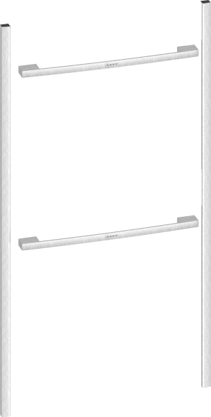 NEFF Z9105MY0 - Flex Design Kit für Seamless Combination , 105 cm, Metallic silver, für einen Backofen & einen Kompaktbackofen